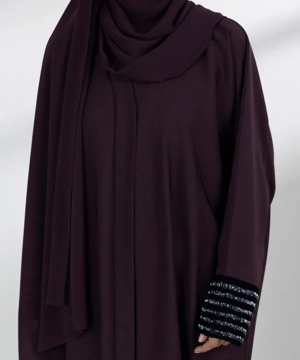 Hand Embellished Abaya Set