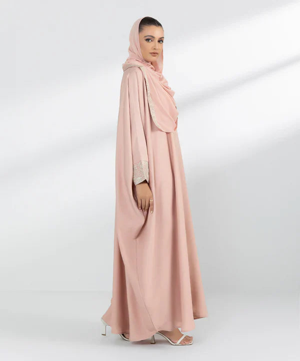 Embroidered Kaftan Abaya Set