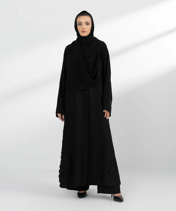 Embroidered Abaya Set