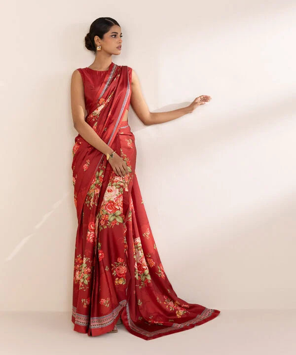 Printed Silk Saree