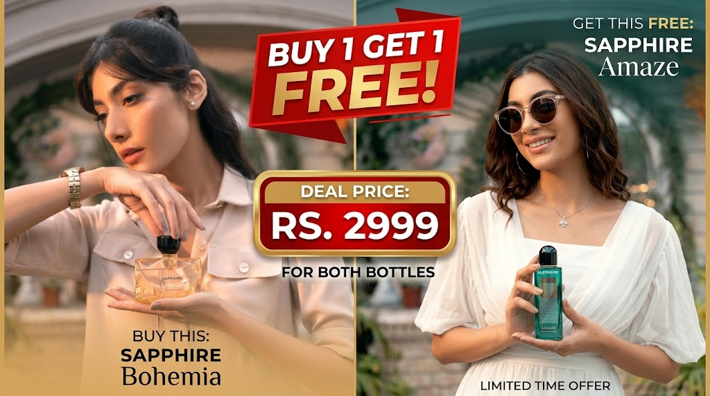 Buy 1 get 1 free (bohemia + amaze) just Rs.2999