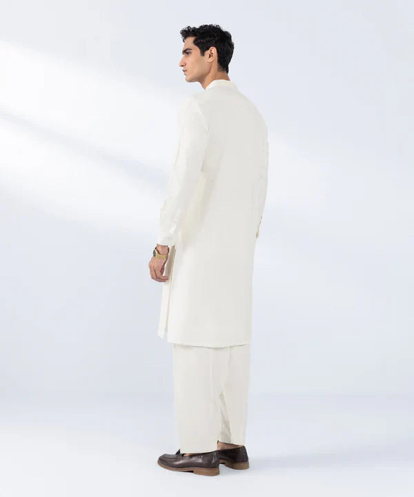 Embroidered Wash & Wear Suit