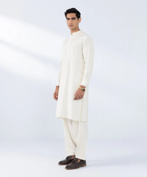 Embroidered Wash & Wear Suit
