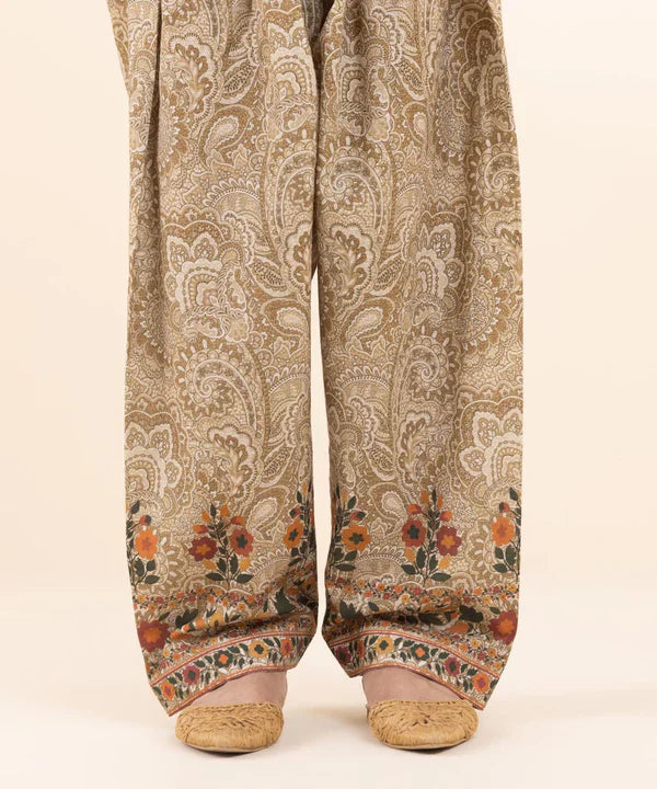 2 Piece - Embroidered Khaddar Suit