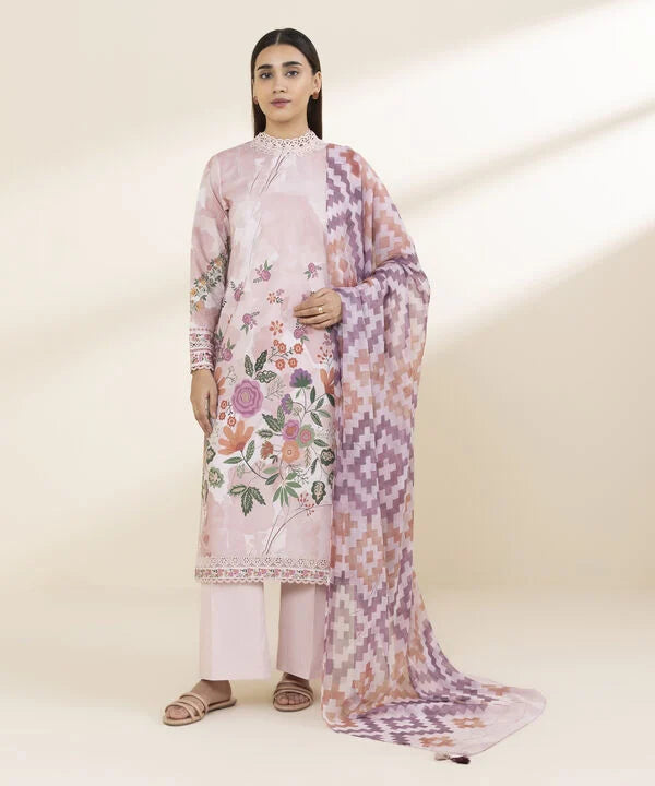 3 Piece - Printed Lawn Suit