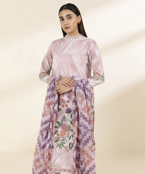 3 Piece - Printed Lawn Suit