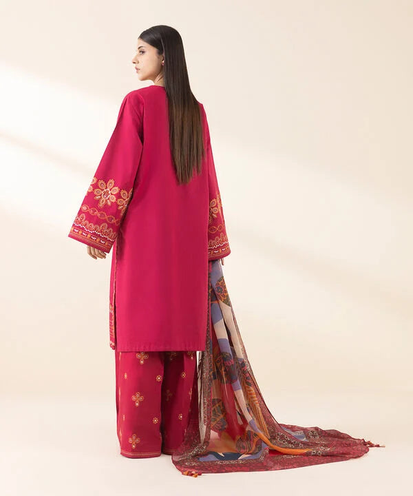 3 Piece - Embroidered Lawn Suit