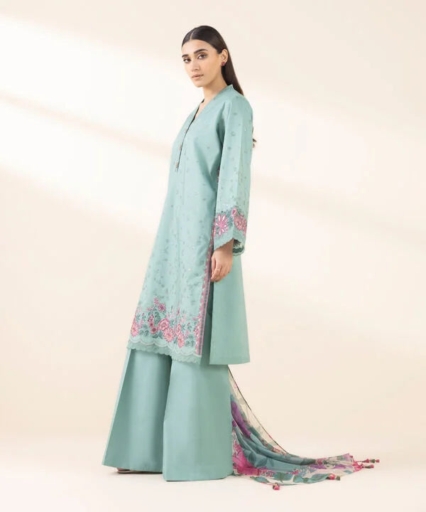 3 Piece - Embroidered Lawn Suit