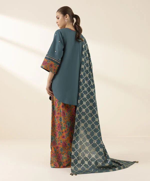 3 Piece - Embroidered Lawn Suit