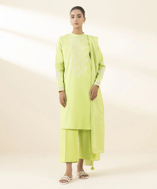 3 Piece - Embroidered Lawn Suit