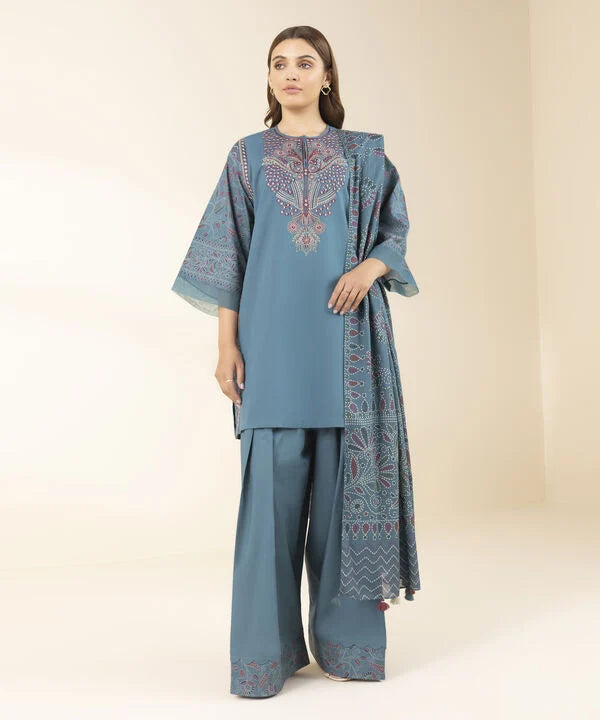 3 Piece - Embroidered Lawn Suit