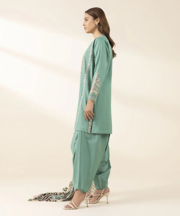 3 Piece - Embroidered Lawn Suit