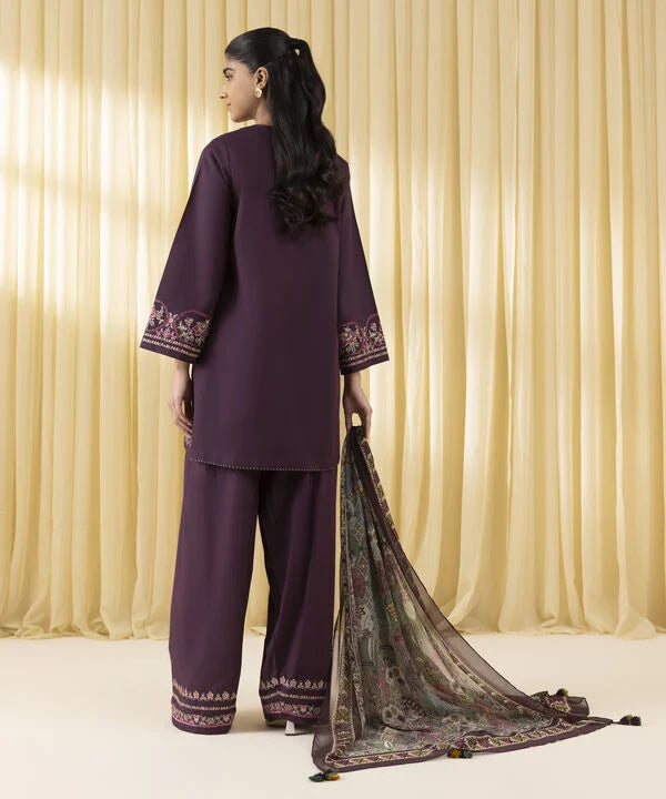 3 Piece - Embroidered Lawn Suit