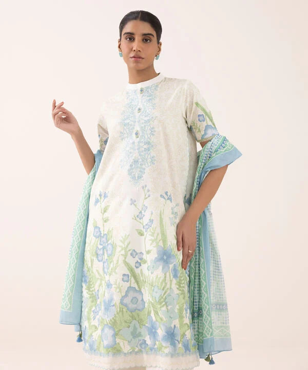 3 Piece - Embroidered Lawn Suit