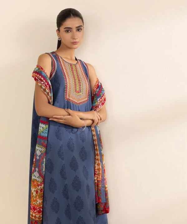 3 Piece - Embroidered Lawn Suit
