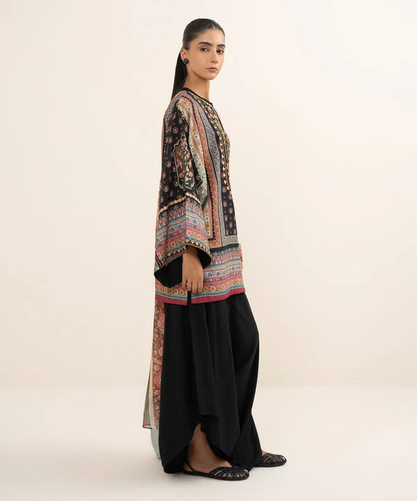 3 Piece - Embroidered Arabic Lawn Suit