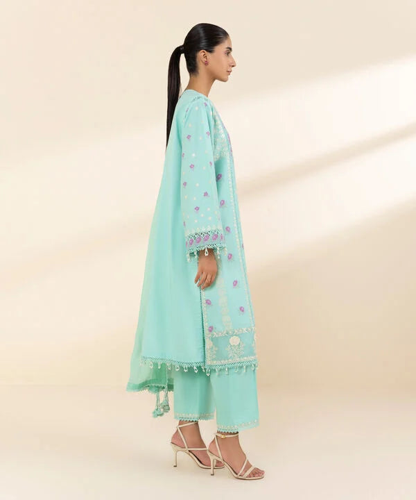 3 Piece - Embroidered Lawn Suit