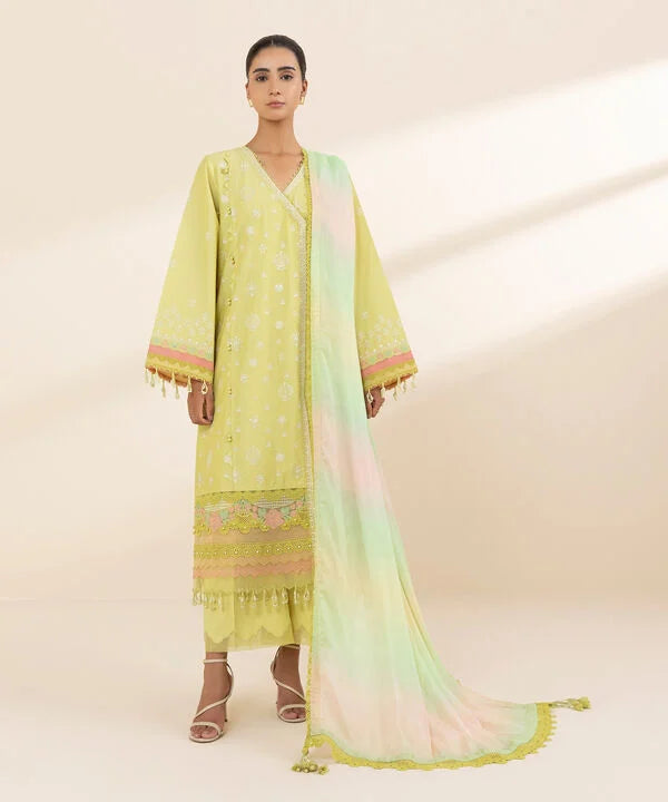 3 Piece - Embroidered Lawn Suit