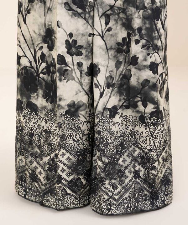 3 Piece - Embroidered Crosshatch Suit