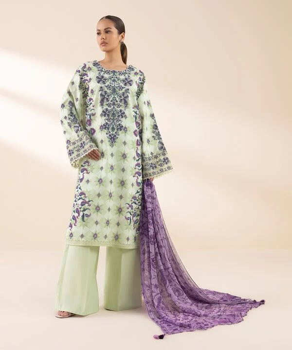 3 Piece - Embroidered Lawn Suit