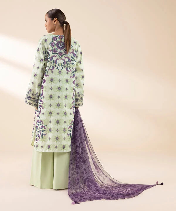 3 Piece - Embroidered Lawn Suit