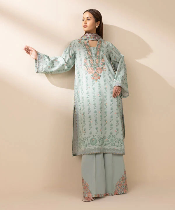 3 Piece - Embroidered Lawn Suit