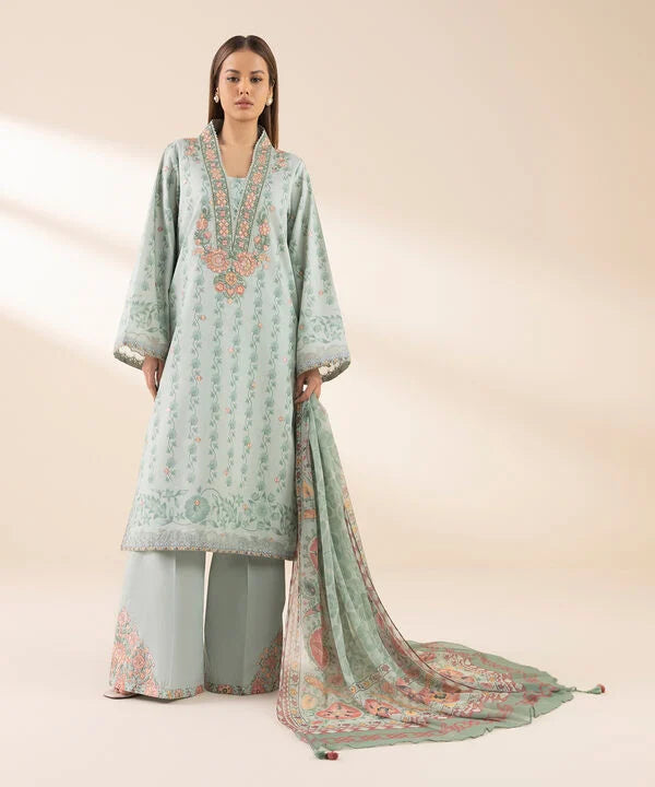 3 Piece - Embroidered Lawn Suit