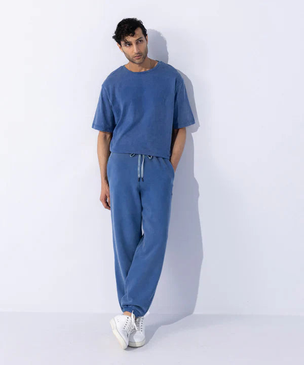 Unisex Acid Washed Jogging Trousers