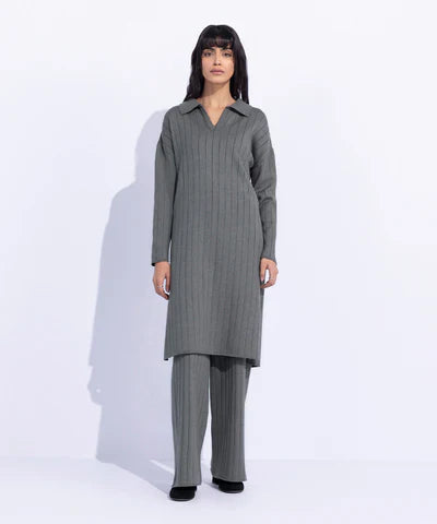 Wide Ribbed Long Sweater