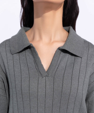 Wide Ribbed Long Sweater