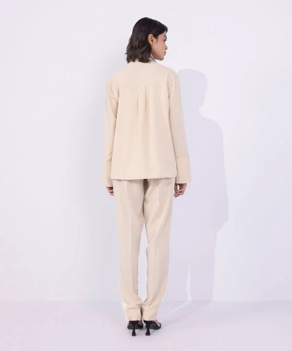 Button-Through Shirt With Side Panels