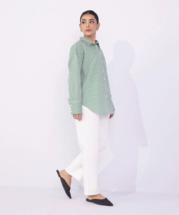 Regular-Fit Button Through Shirt