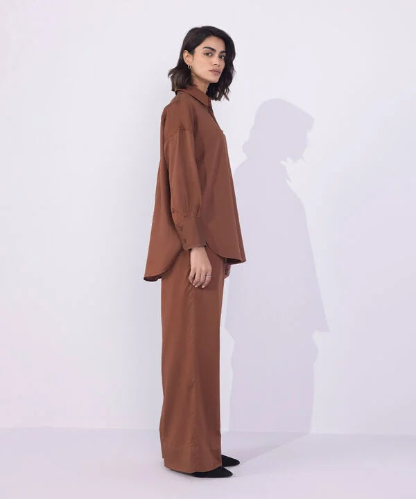 Brown Button Through Shirt